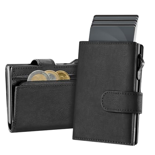 ✔️ Protezione RFID – Il portafoglio slim da uomo è dotato di tecnologia RFID per proteggere le tue carte di credito e documenti da accessi non autorizzati e furti di identità ✔️ Chiusura Magnetica – Il design con chiusura magnetica consente di richiudere il portafoglio in un attimo (in meno di 1 secondo). La chiusura magnetica assicura non solo sicurezza, ma anche una praticità quotidiana maggiore