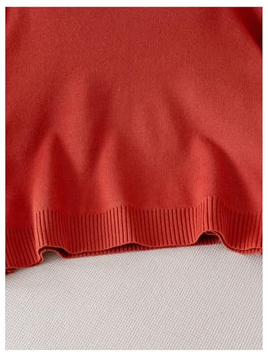 Image of BEAUDRM Girl's Cute Bow Sweater Crew Neck Long Sleeve Drop Shoulder Loose Pullover Tops