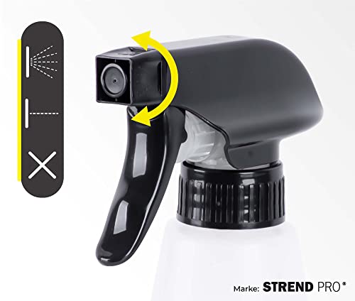 STREND PRO Fensterreiniger Elektrisch für PERFECT Fenster Putzen | Fensterputzer mit Sprühflasche und Mikrofaserwischer |set für Auto/Fliesen| Akku reinigungsgerät