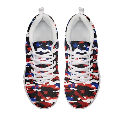 SYtrade Women's Running Shoes Lace Up Walking Tennis Sneakers White Sole2