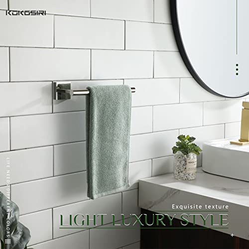 Image of KOKOSIRI Hand Towel Bar Chrome Bathroom Towel Rail Holder Kitchen Paper Holder Wall Mounted Toilet Cabinet Mount 2 Pack, Polished Stainless Steel B3008CH-P2