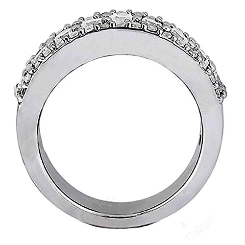 2.00 CT TW Prong Set Round Diamond Anniversary Wedding Ring in 14k White Gold4