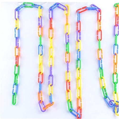 Plastic haken ketting schakels,100 stuks papegaai C-clips haken ketting speelgoed C-Links suikerzweefvliegtuig Rat vogel… - Afbeelding 5