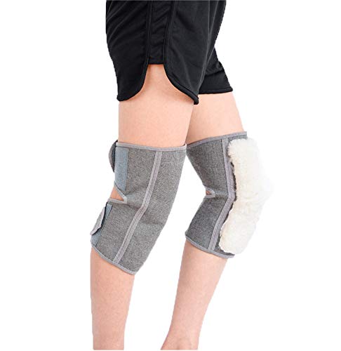 PURFUN Winter Thicken Cashmere Knee Braces Warmer Men Women Adjustable Warm Kneepads Leg Warmer Sleeves for Ski Cycling4