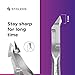 Staleks Pro Cuticle Trimmer - Professional Stainless Steel Cuticle Nipper with Sharp 5mm Blade: Durable Manicure and Pedicure Tool for Nail Care NS-30-5