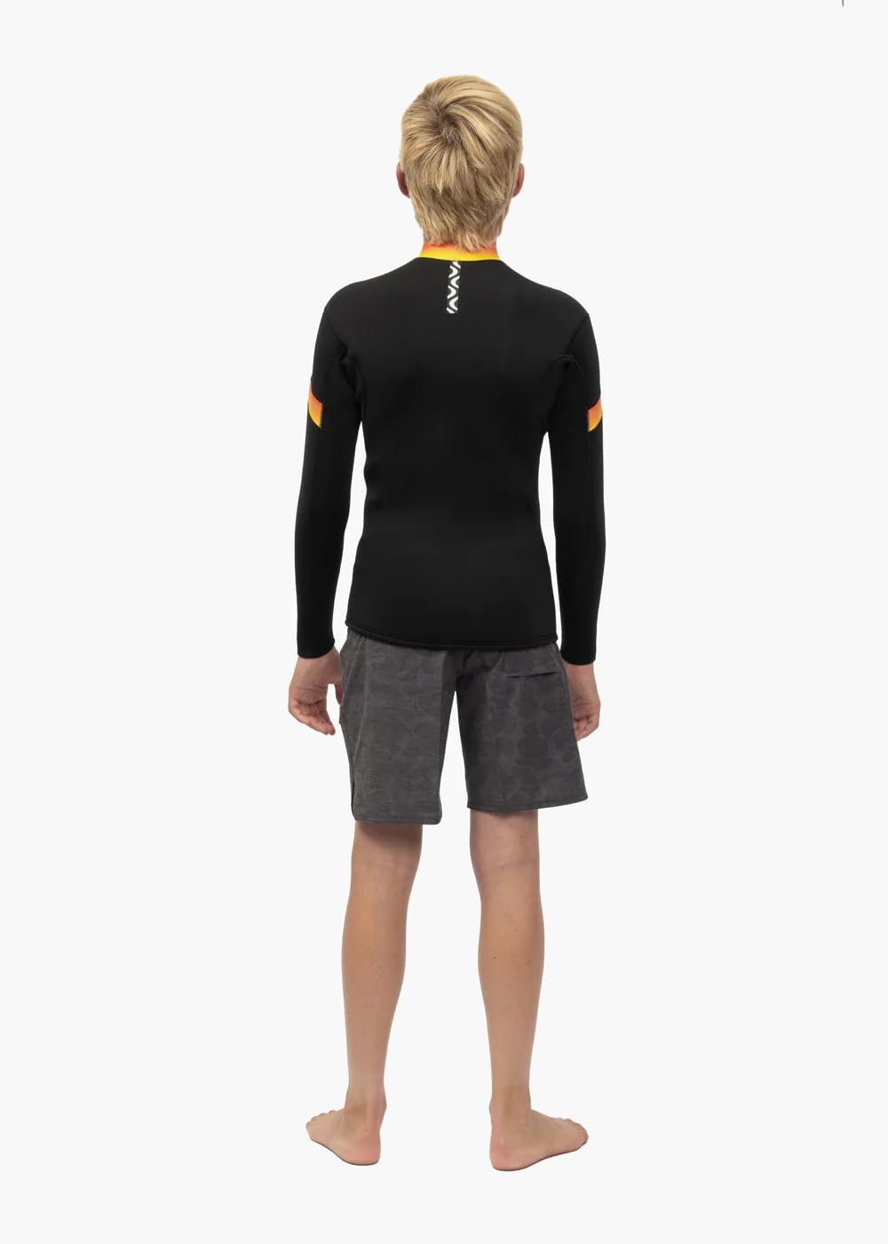 7 Seas Boys Raditude 2MM Front Zip Wetsuit Jacket Black 3 14