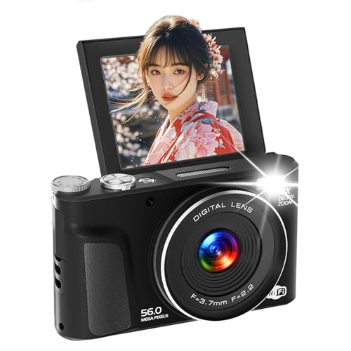 Amazon | デジカメ 【スマホWIFI転送】 5600万画素 1080P録画 デジタル