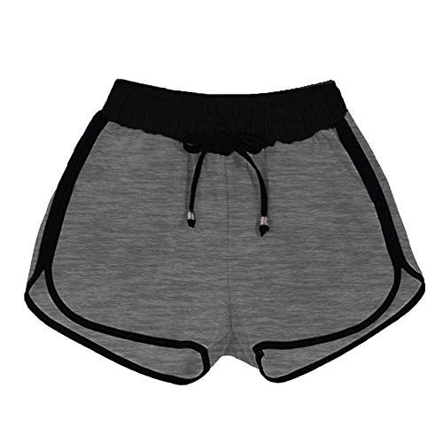 Kit 2 Short Feminino Básico Para Dia-a-Dia - Preto/Cinza - M