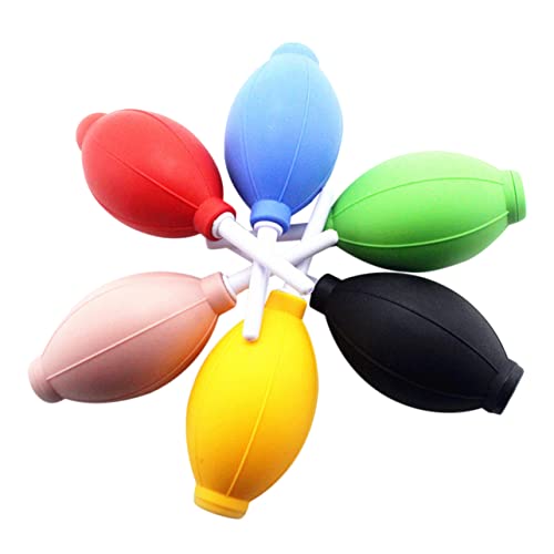 HEALEEP 6pcs Air Blower Cordless Compressed Air Duster Dust Blower Camera Lens Cleaner Lightweight TPE Material Tip Dust Cleaner Device