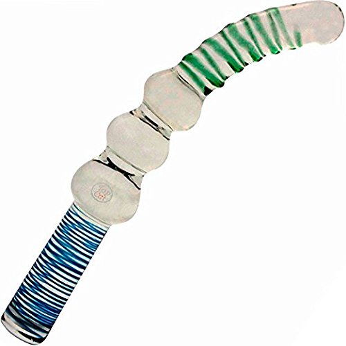 Glass Gem Curved G Spot Dildo
