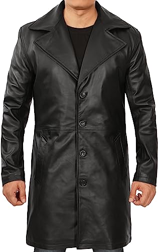 Blingsoul Leather Car Coats For Men - Black/Brown Real Leather Jacket Men2
