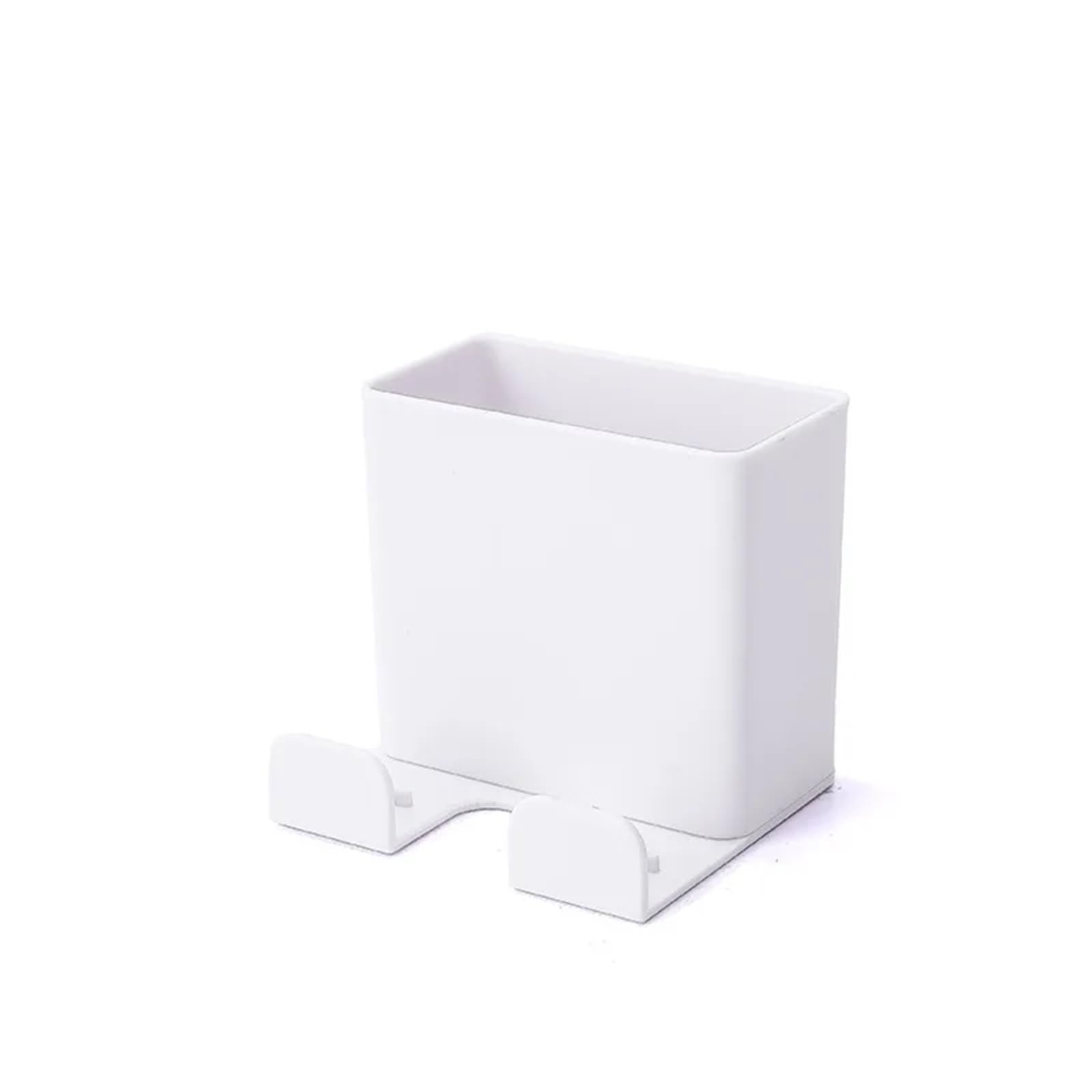 WUYXTO 4 Pcs Wall Mounted Organizer Storage Box Remote Control Air Conditioner Case For Desktop(WHITE)