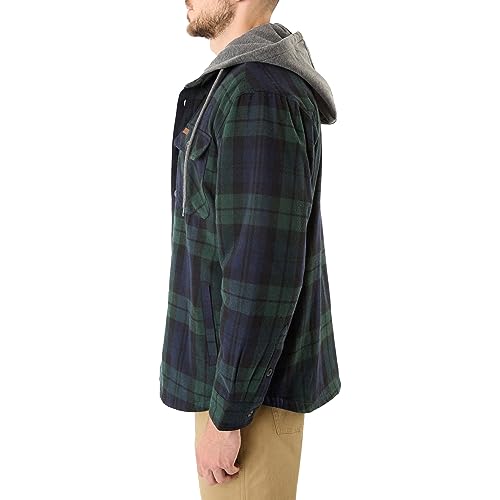 Smith's Workwear Big Men's Sherpa-Lined Hooded Flannel Shirt Jacket2