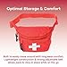 Dealmed Lifeguard Fanny Pack - E-Z Zipper, 3 Pockets, Adjustable Strap, Water Resistant - 3 Pack