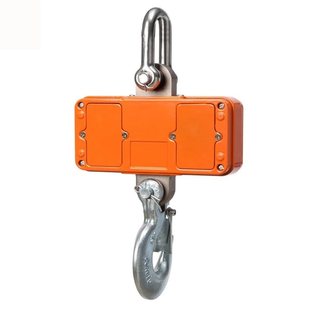 Bilancia a gancio, Bilancia digitale gru sospesa carichi pesanti da 1000 kg(Orange,1000KG/500G)
