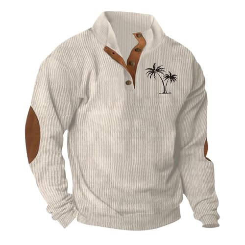 RODYETQQ Mens Crewneck Sweatshirts Quilted Fashion Sweatshirts Baggy Outfits Mens