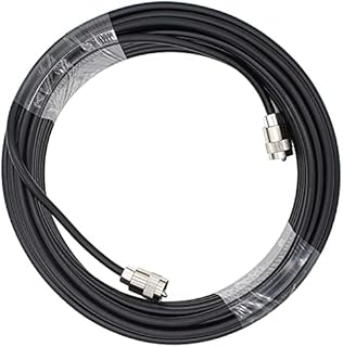 RG8X Coaxial Cable 15ft, CB Coax Cable, PL259 UHF Male to Male Molded & Soldered Connector Low Loss CB Antenna Wire for HAM Radio, Antenna Analyzer, Dummy Load, SWR Meter etc