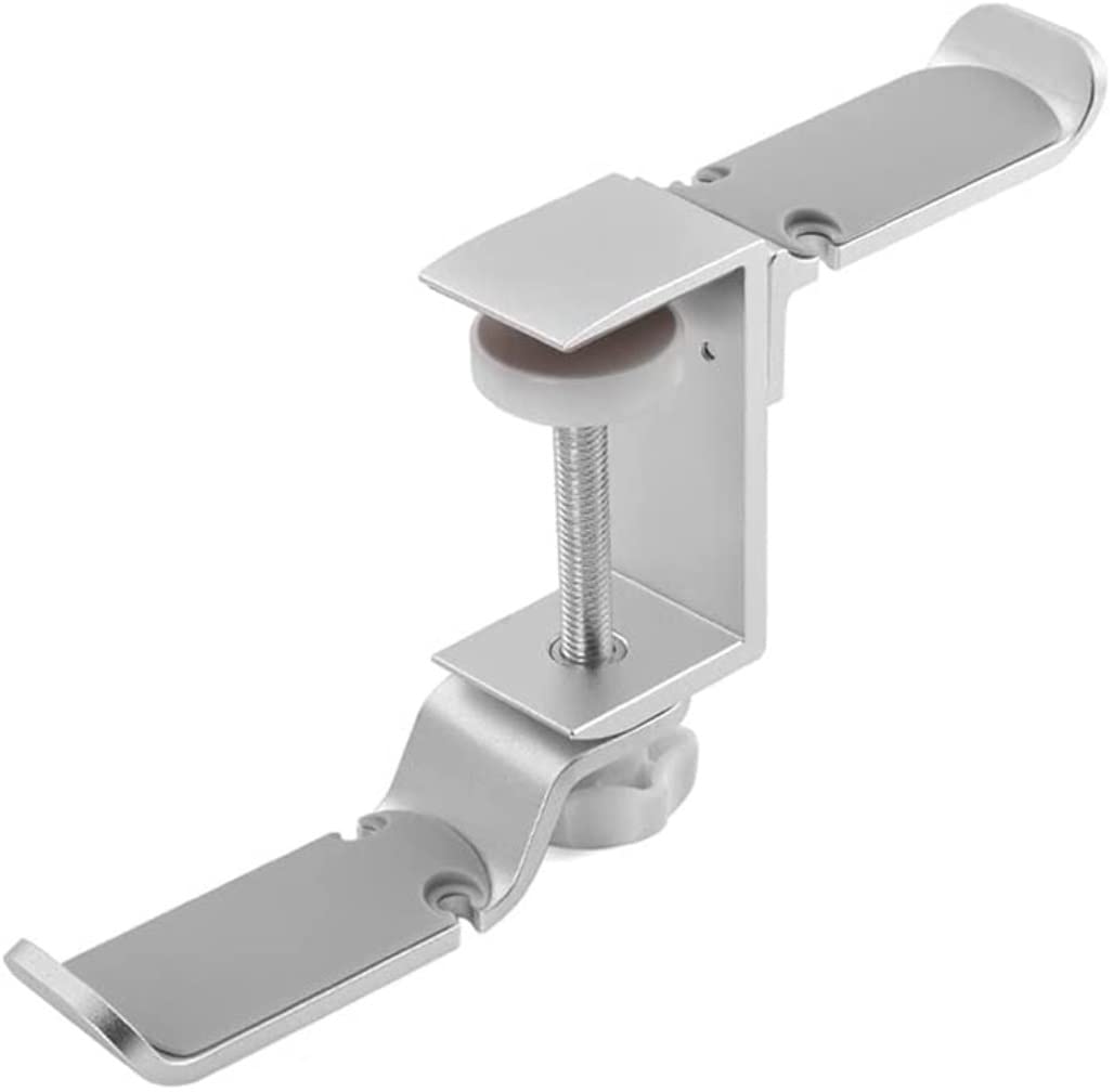 Supporto Per Cuffie Porta Cuffie Supporto Per Cuffie Da Tavolo Con Clip Universale Per Doppio In Metallo Per Auricolari Portatile E Girevole Organizzare(F)
