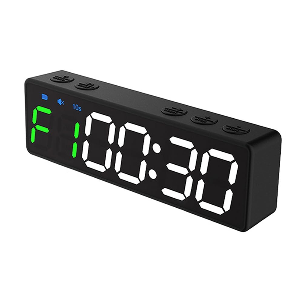 Mini Orologi da Palestra Ricaricabili - Cronometro Portatile con Conto alla Rovescia/in e Retro Magnetico per L'Allenamento Fitness