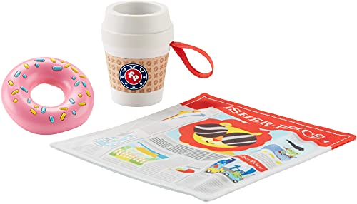 Image of Fisher-Price On-The-Go Breakfast Gift Set, 3 take-Along Sensory Toys for Baby Ages 3 Months and Older