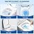 64Pcs Disposable Toilet Wand Refills for Clorox, Toilet Bowl Cleaners Scrubber, 5X Cleaning Exclusive Upgrade Formula Disposable Toilet Bowl Wand Refills Replacement Cleaner Brush Heads