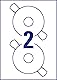 AVERY Zweckform L6043-25 selbstklebende CD-Etiketten (50 blickdichte CD-Aufkleber, Ø117mm auf A4, ClassicSize, Papier matt, bedruckbare Klebeetiketten für alle A4-Drucker) 25 Blatt, weiß