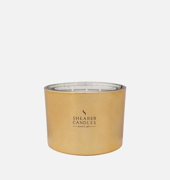 Shearer Candles Oud Multiwick Gold Candle, 11 x 11 x 8 cm Amazon.co