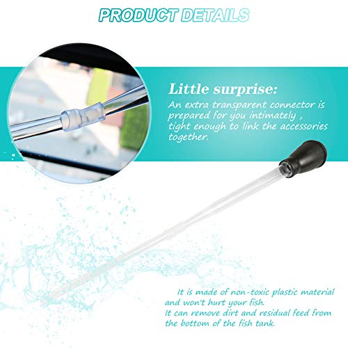 Roundler 10 in 1 Aquarium Coral Feeder Aquatic Plant Aquascaping Tool with Stainless Steel Feeding Long Tweezers Spatula 1 Fishing Net 80 Strips PH Tester 2 Straw Brushes 1 Cleaning Brush (H01)