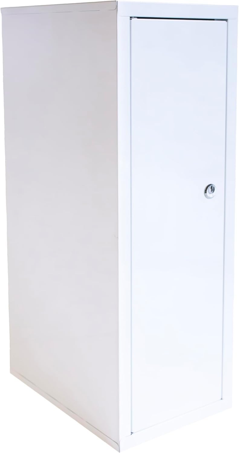 Box and beyond - Armoire Pharmacie Murale - 60 x 30 x 20 cm - Métal Blanc - Grande capacité - Salle de Bain, Rangement médicaments et Accessoires - Style Design Moderne