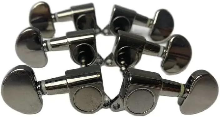 3R3L Guitar Machine Heads Tuning Pegs Keys Heads Black Nickel Finish, MS-TP101
