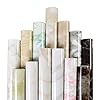 MZSKLW 80cm Width Marble Self Adhesive Wallpaper Vinyl Wall Stickers Waterproof Contact Paper for Kitchen Decorative Film Home Decor(Marble Jazz Black,40cmx100cm) #5