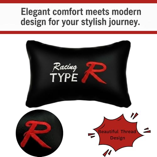 Image of Adroitz Car Neck Rest Pillow Set of 2 - Ergonomic Breathable Seat Headrest Cushion for Driving - Universal Fit Interior Accessory for Neck Support & Head Rest - Premium Car Pillow for Seat Comfort