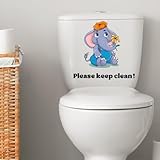 ウォールステッカー トイレ ステッカー かわいい 動物 おしゃれ 便器シール イルカ クラゲ カメ 人魚 座って はがせる ウォールシール 子猫 象 蝶々 ウサギ トイレすてっかー 壁にはる 飾り wall decorations for toilet 壁紙 (カラード-7)