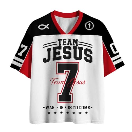 Graphic Tees Summer Novelty Women Men Oversized Jesus Sport Style Christian Jersey