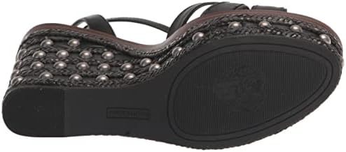 Vince Camuto Women's Pacci Embellished Wedge Sandal, Black, 8.5 | Image 3