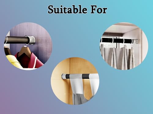 Image of Atlantic Wall to Wall Bracket Conceal Socket for 1 inch Curtain Rod, Curtain Bracket, Rod Rail Bracket, Material Stainless Steel, Colour S.S Finish, 6 Pieces