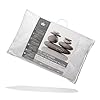Canadian Down & Feather Co. - Pair of Medium Support Gel Microfiber Down Alternative Pillows Queen Size - Machine Washable - 300 TC Shell 100% Cotton - Oeko Certified #2
