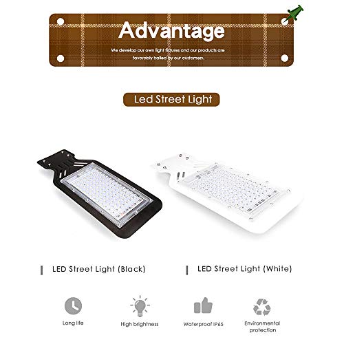Ajcoflt Material Ambiental Preto/Branco 100W Alto Brilho Economia de Energia Iluminação de Grande Ár