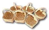 Small Flower Girl Woodchip Country Basket - Set of 6 Styles (5-6 Inches on Each Side)