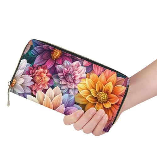 AFPANQZ Cute Wallet Women Zip PU Slim Clutch Card Phone Coin Holder Organizer Long Purse3