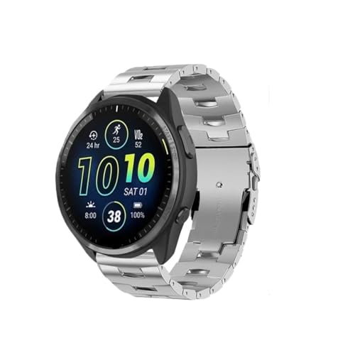 22mm`^^XgbvAɓKGarmin Forerunner 965/955/255/265/745/Venu 3/2/Vivoactive 4ɓK(Silver,For Garmin Forerunner 965)