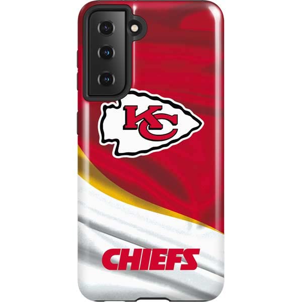 Skinit Pro Phone Case Compatible with Galaxy S21 5G - Officially Licensed NFL Kansas City Chiefs Design