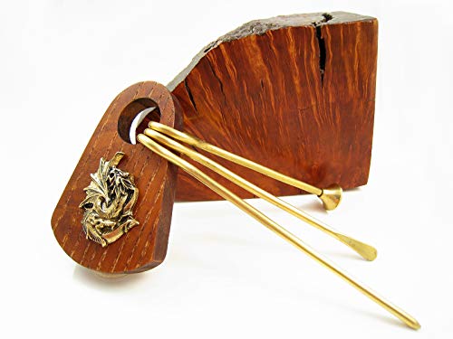 Fashion Pipes Tamper & Cleaning Tools Metal Dragon Tobacco Pipe Set for Tobacco Smoking Pipes, LOTR Collection Gift Set… (Set 3)