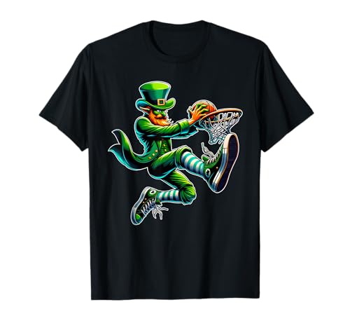 St. Patrick's Day Irish Leprechaun Basketballspieler T-Shirt