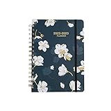 Cuadernos, para Hombres Mujeres Patrón de flores Horario Cuaderno Plan diario Año Calendario A5 Bobina Cuaderno Inglés Reservar Gestión de tiempo Agenda, 3 para el Trabajo, Viajes, Universidad