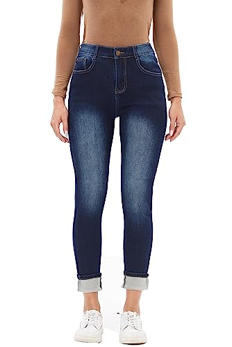 heipeiwa Women's Winter Jeans Fleece Lined Jeans Flannel Thermal Thick Skinny Denim Pants Stretch Warm Jeggings4
