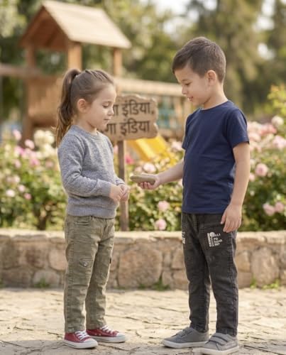 Image of Boys Cargo Pants, Kids Cargo Jeans with Pockets, Adjustable Waist, Stretch Denim Casual Pants for Boys