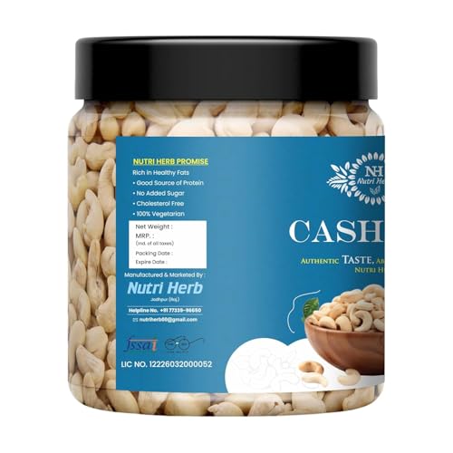 Image of Cashew Nuts (Kaju) (500gram)| Premium Whole Cashews | Creamy, Crunchy & Nutrient-Rich | Healthy Dry Fruit Snack for Daily Use