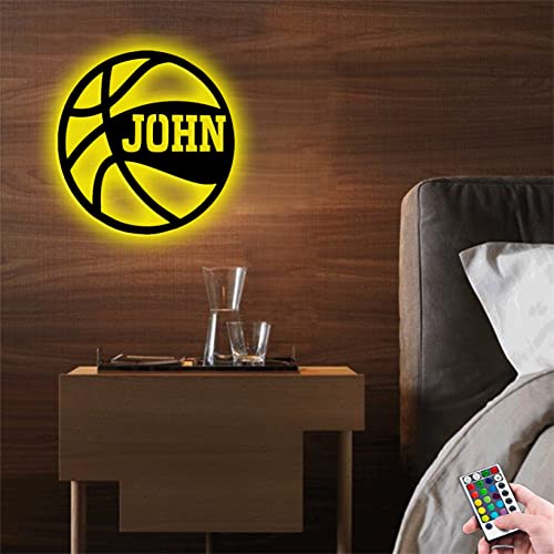 Lámpara LED de pared de baloncesto personalizada de metal miniatura 4