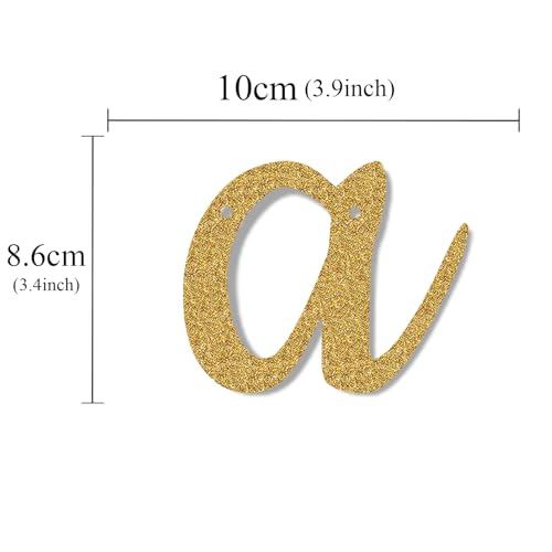 Glittter Half Way to One Banner, Happy 6 Months Birthday Bunting Decorations, Half Year Birthday Baby Shower Party Supplies Gold by Acexylmy - Used condition - Image 5